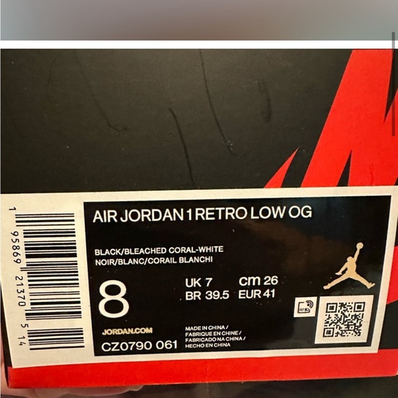 Jordan 1 Low Retro - Bleached Coral - Picture 4 of 6